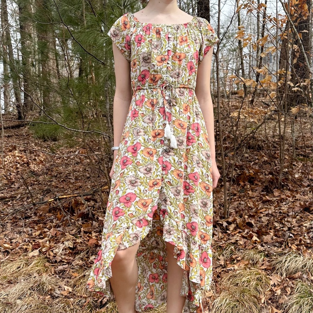 Anthropologie Abel the Label floral off shoulder midi maxi dress, S. - Picture 9 of 14